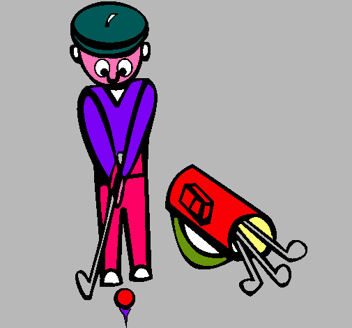 Dibuix Jugador de golf II pintat per anònim