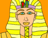Dibuix Tutankamon pintat per Mercè