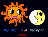 Dibuix Sol i lluna pintat per 824