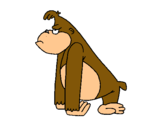 Dibuix Mono enfadat pintat per Alba