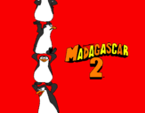 Dibuix Madagascar 2 Pingüins pintat per alebertiño