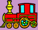 Dibuix Tren pintat per Maria