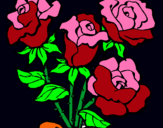 Dibuix Ram de roses pintat per FELIÇ SANT JORDI!!!! MARE