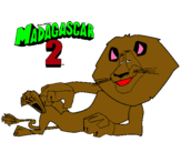 Dibuix Madagascar 2 Alex pintat per ARIEL BOSCH -GRANOLLERS