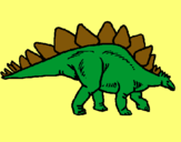 Dibuix Stegosaurus pintat per julia soca