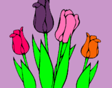 Dibuix Tulipes pintat per Suzana