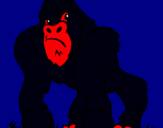 Dibuix Goril·la pintat per TIAGO01
