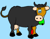 Dibuix Vaca lletera pintat per MAX