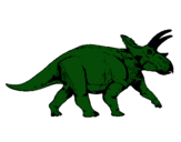 Dibuix Triceratops pintat per anònim