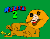 Dibuix Madagascar 2 Alex pintat per GERARD