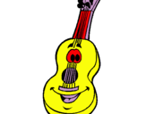Dibuix Guitarra espanyola pintat per Berenguer
