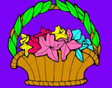 Dibuix Cistell amb flors 4 pintat per ELI-ELISENDA