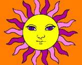 Dibuix Sol pintat per Martina