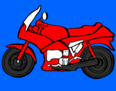 Dibuix Motocicleta pintat per aimar