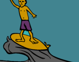 Dibuix Surfista pintat per alice