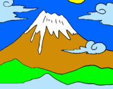 Dibuix Mont Fuji pintat per gisela pous