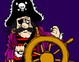 Dibuix Capità pirata pintat per Paula .m.m