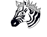Dibuix Zebra II pintat per Meritxell 