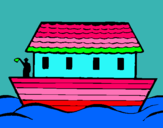 Dibuix Arca de Noe pintat per julia