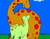 Dibuix Dinosaures pintat per ARNAU
