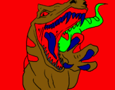 Dibuix Velociraptor II pintat per gabriel