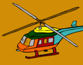 Dibuix Helicòpter  pintat per MIQUEL