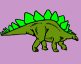 Dibuix Stegosaurus pintat per Maria