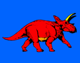 Dibuix Triceratops pintat per pau ferrer