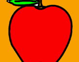 Dibuix poma pintat per marta