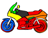 Dibuix Motocicleta pintat per didac