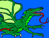 Dibuix Drac rèptil pintat per Martí