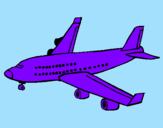 Dibuix Avió de passatgers  pintat per LUCAS G.R.