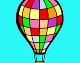 Dibuix Globus aerostàtic pintat per globus