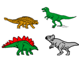 Dibuix Dinosauris de terra pintat per ALEX