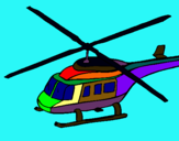 Dibuix Helicòpter  pintat per gormiti