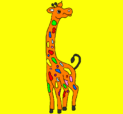 Dibuix Girafa pintat per marina