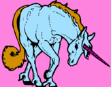 Dibuix Unicorn brau  pintat per paula