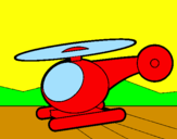 Dibuix Helicòpter petit  pintat per raquel