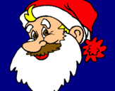 Dibuix Cara del Pare Noel pintat per MARCEL