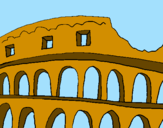 Dibuix Coliseu pintat per hannah