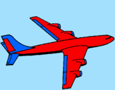Dibuix Avió pintat per arnau