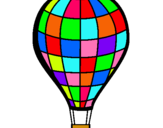 Dibuix Globus aerostàtic pintat per pi
