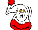 Dibuix Gorra de Pare Noel pintat per Ada Llort