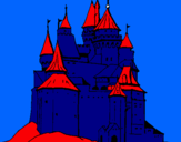 Dibuix Castell medieval pintat per roger   gual