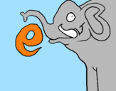 Dibuix Elefant pintat per Edurne 10