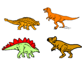 Dibuix Dinosauris de terra pintat per jon daumal