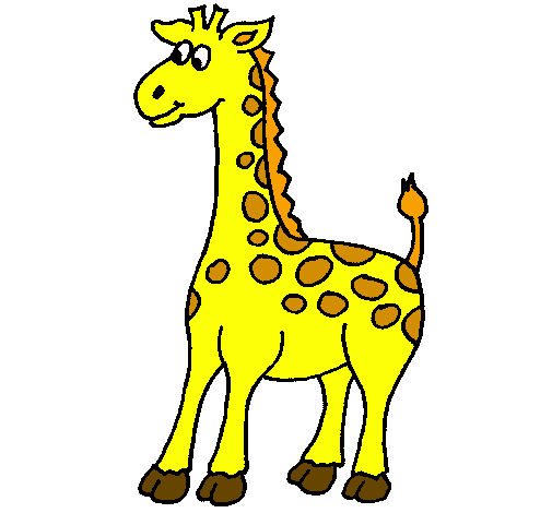 Dibuix Girafa pintat per girafa