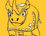 Dibuix Rinoceront  pintat per JOAN