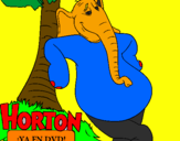 Dibuix Horton pintat per mireia b