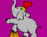 Dibuix Elefant pintat per wilkin